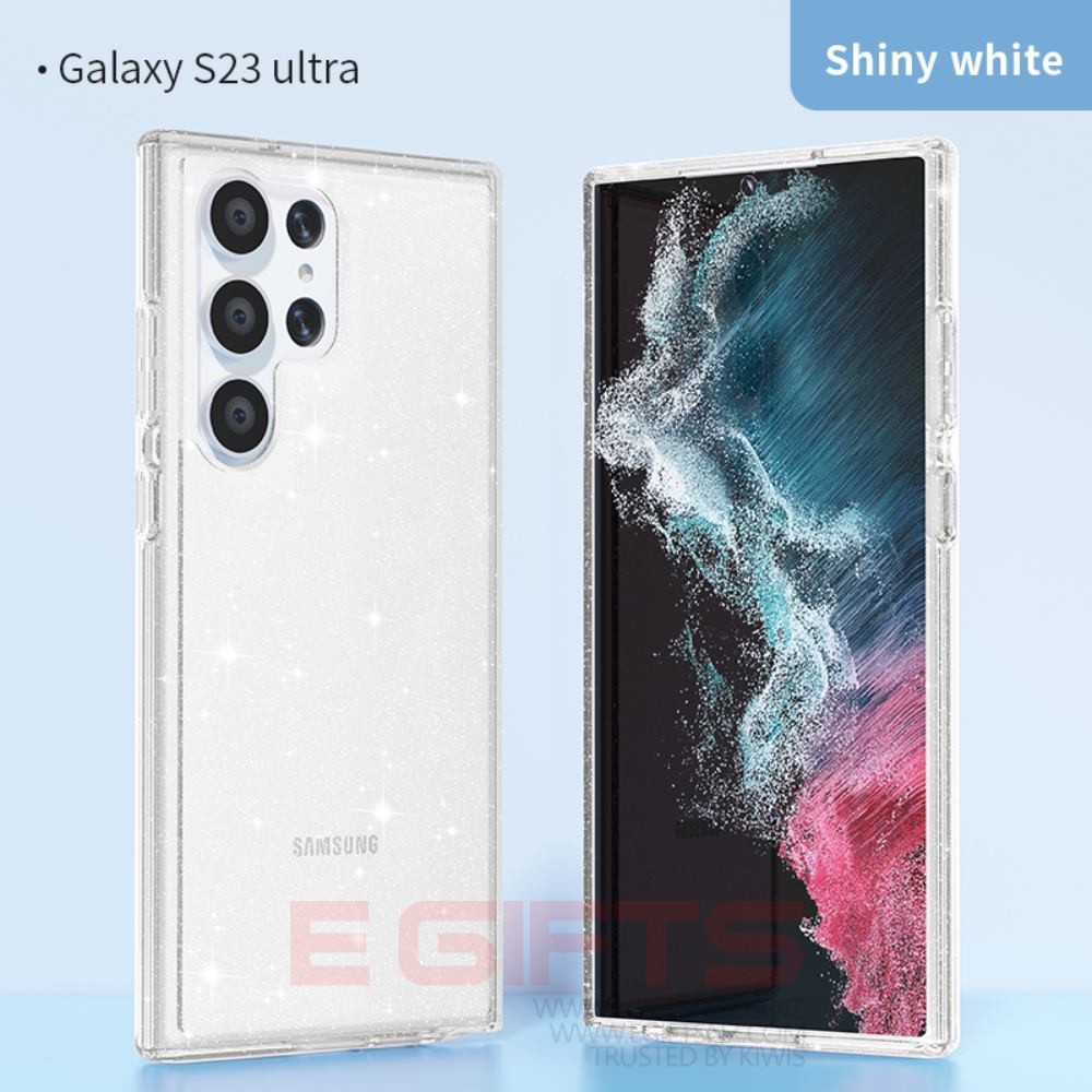 Samsung Galaxy S23 Ultra Tough Bling Clear Case - Image 5