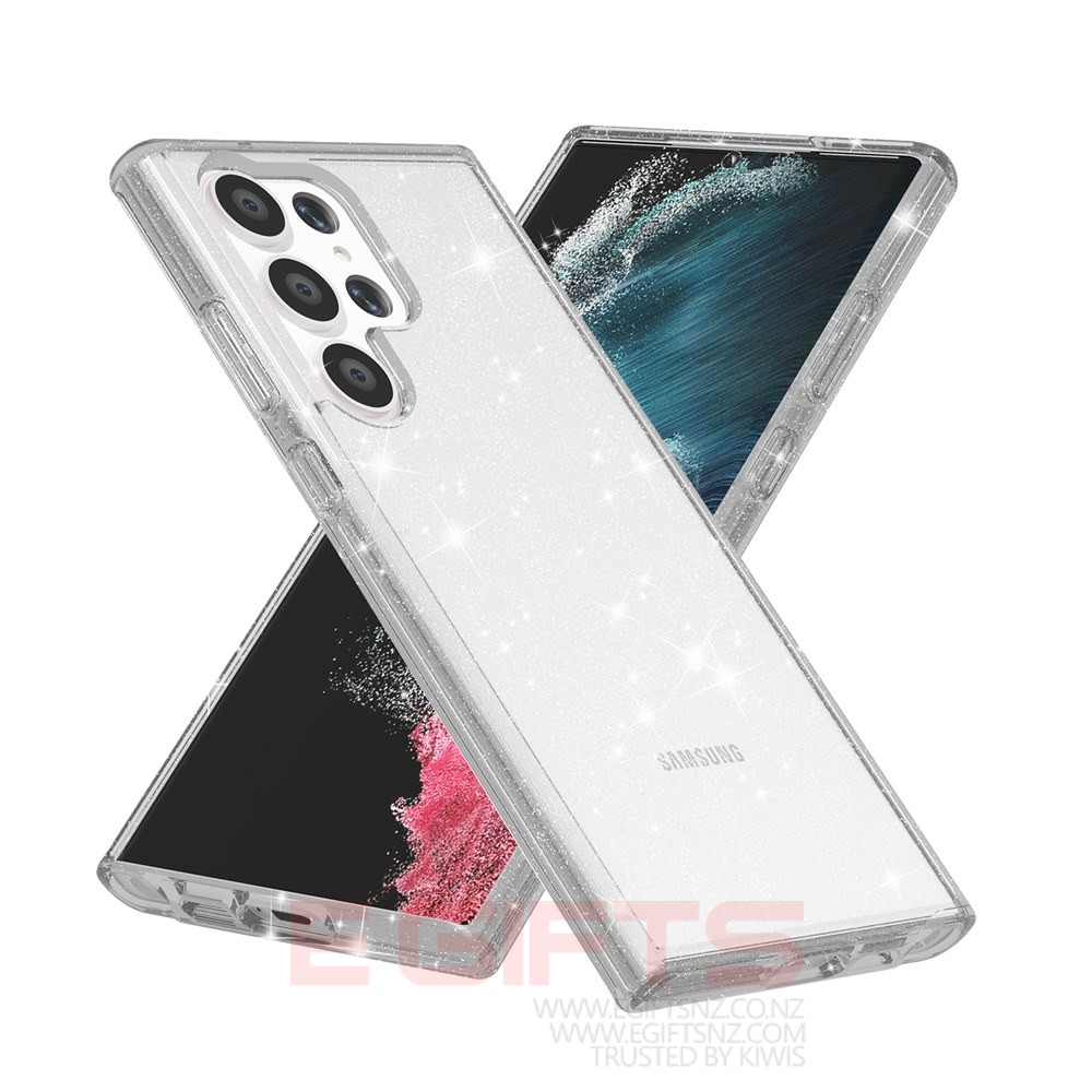 SAMSUNG S22 Ultra Tough Bling Clear Case - Image 2