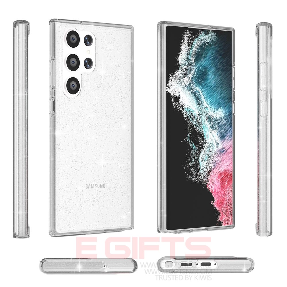 Samsung Galaxy S23 Ultra Tough Bling Clear Case - Image 19