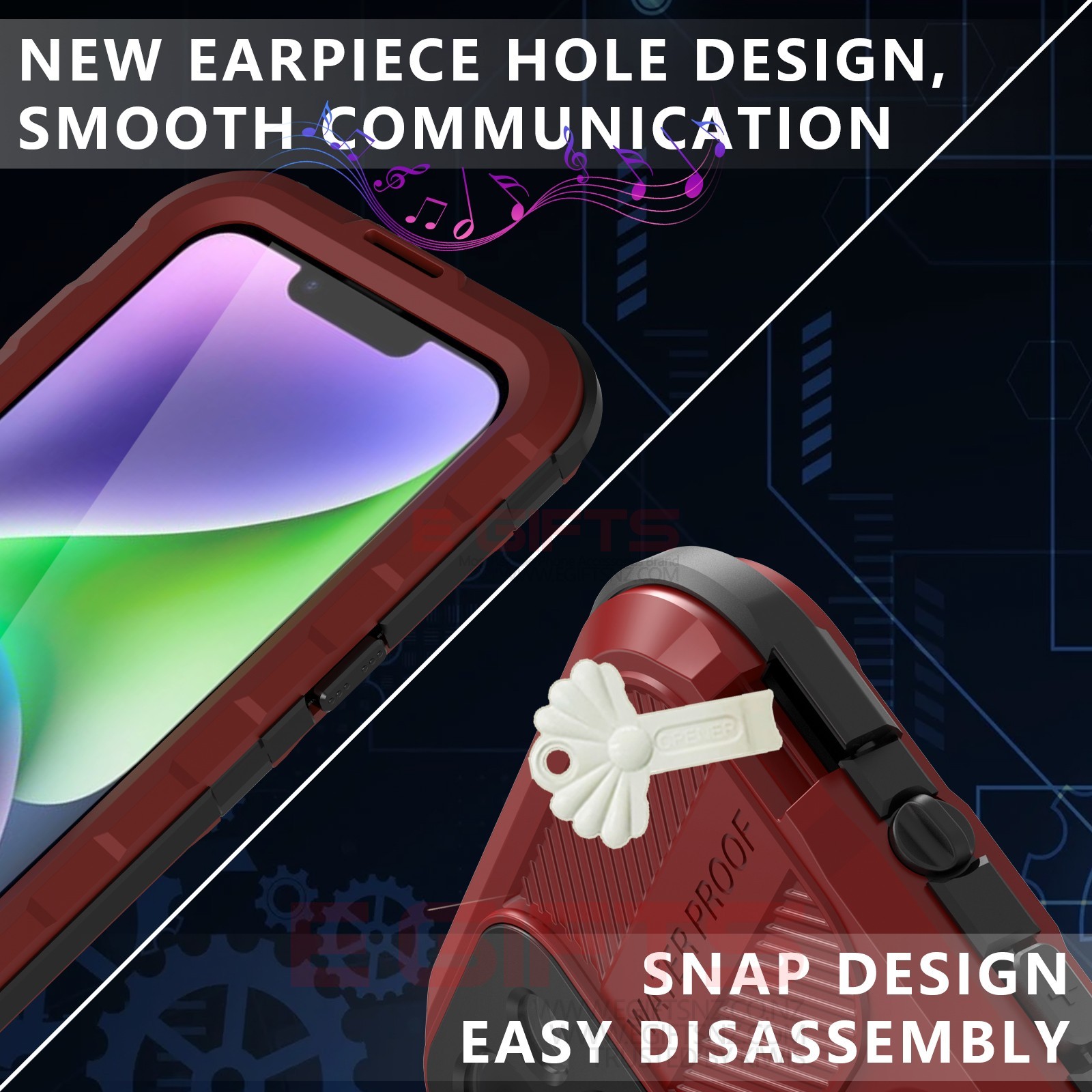 iPhone 16 Pro Shellbox Alloy Waterproof Dustproof Magsafe Case - Image 4