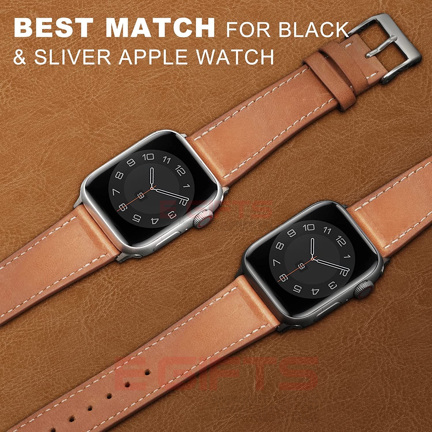 LEATHER APPLE IWATCH STRAP 42-49MM - Image 5