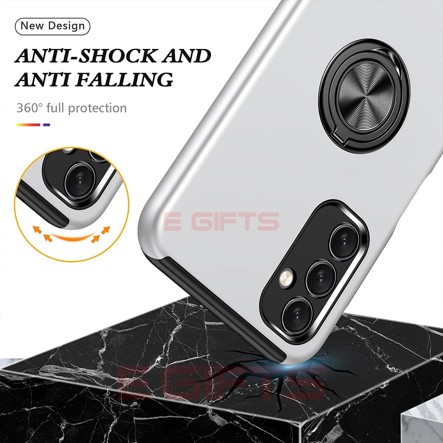 Samsung A14 5G Ring Back Cover - Image 6