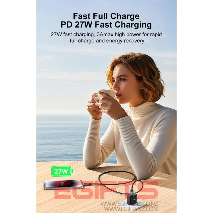 Digital Display Fast Charging Data Cable 27w C To Lightning PD CA201 - Image 8