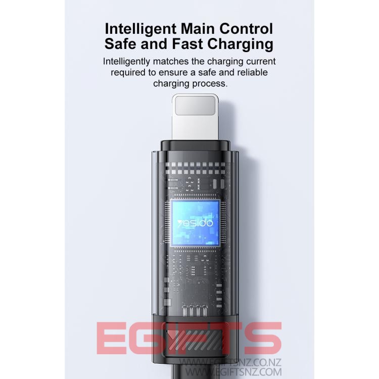 Digital Display Fast Charging Data Cable 27w C To Lightning PD CA201 - Image 4