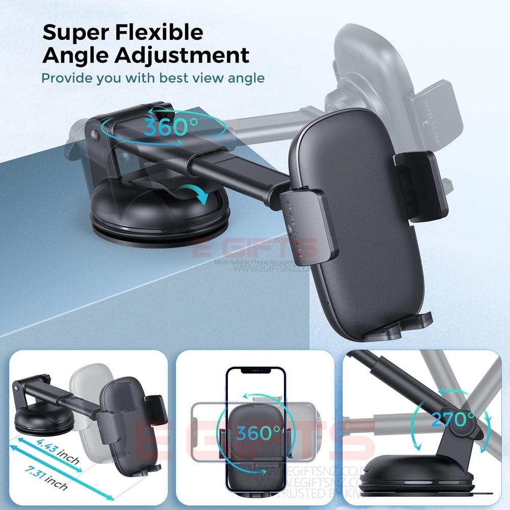 Tronwin 4 in 1 Car Holder with Adjustable Clip - Image 2