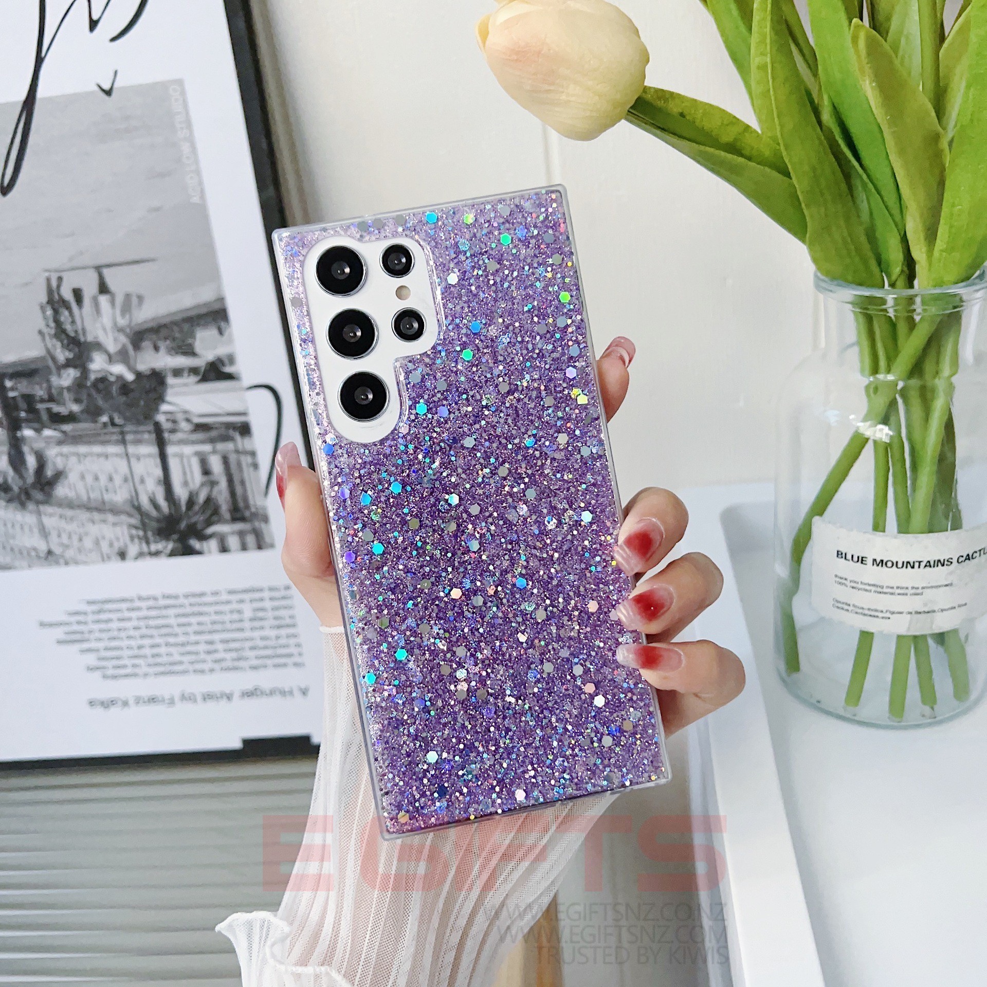 Samsung S22 Ultra Tough Bling Glitter Case - Image 10