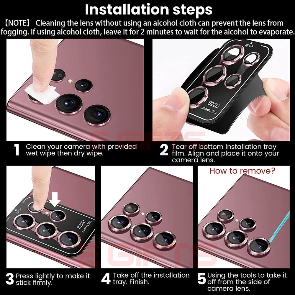 Samsung Galaxy S22 Ultra Eagle Eye Back Camera protectors - Image 3