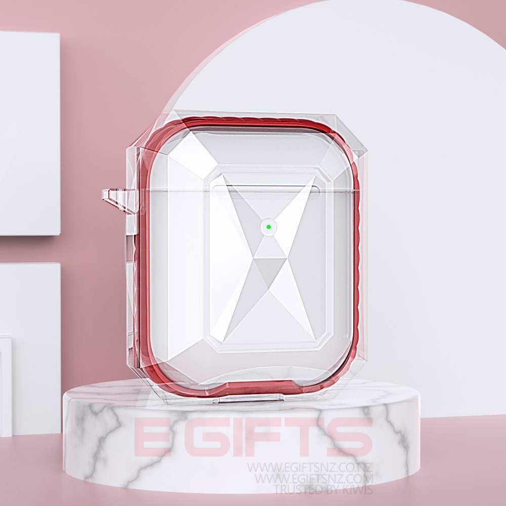 Air pods 1/2 Tough Clear Case - Image 2