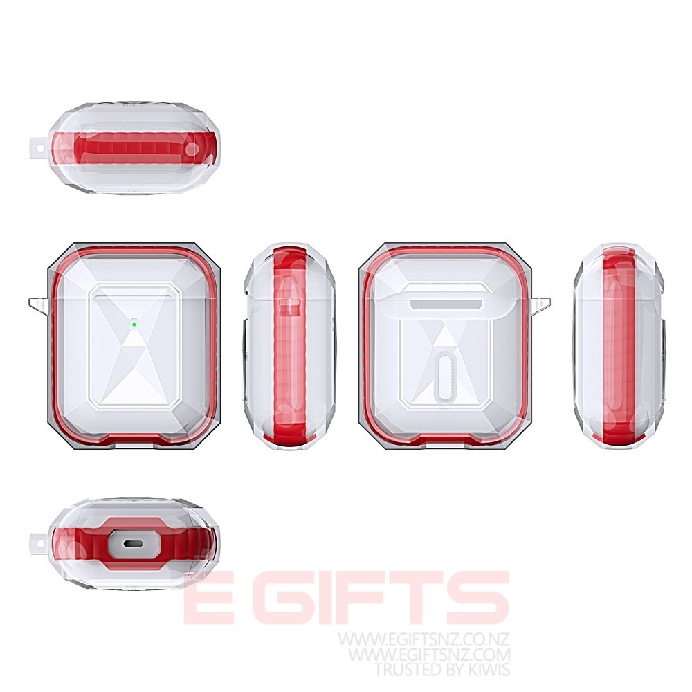 Air pods 1/2 Tough Clear Case - Image 5
