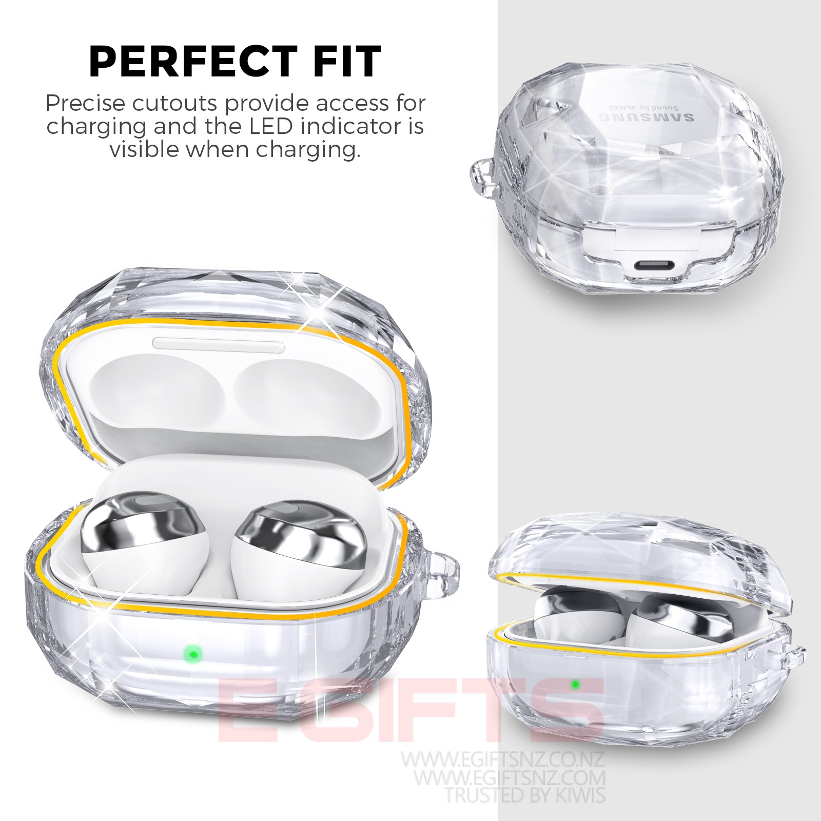Ahastyle Samsung Galaxy Buds Clear Case - Image 7