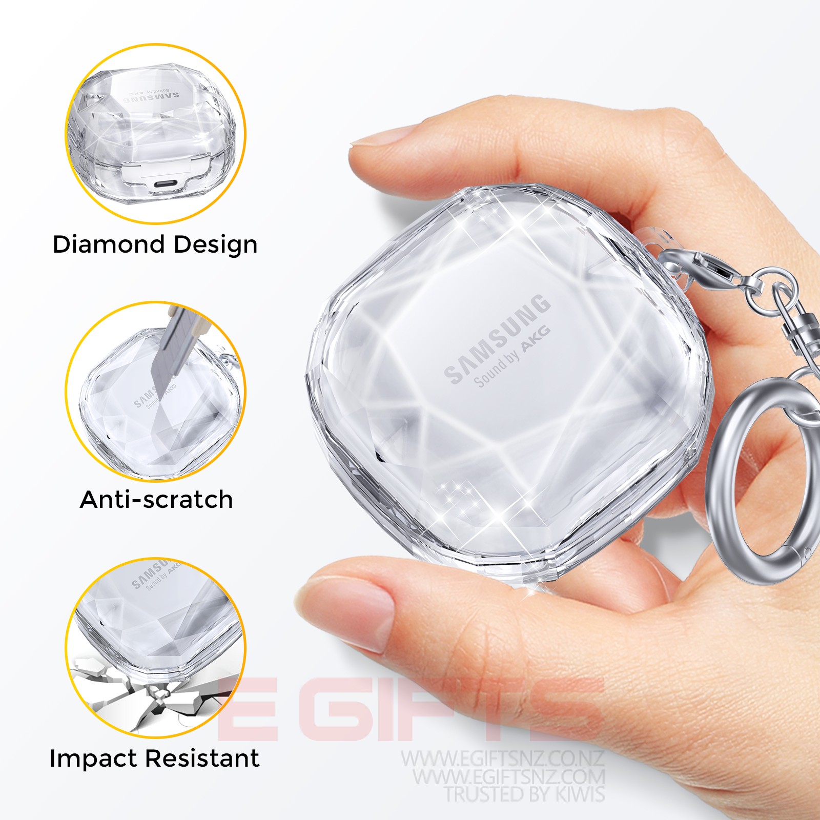 Ahastyle Samsung Galaxy Buds Clear Case - Image 5