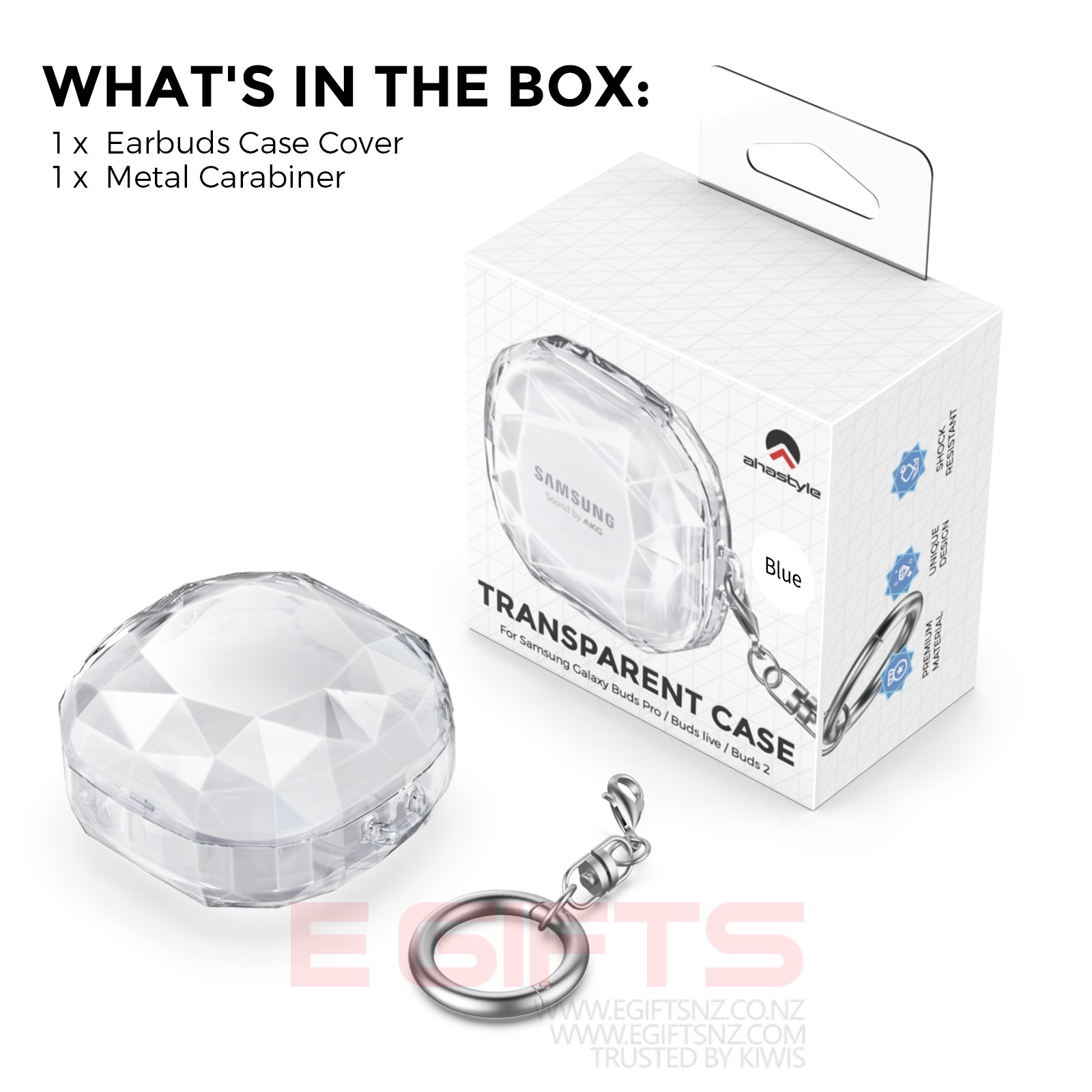 Ahastyle Samsung Galaxy Buds Clear Case - Image 2