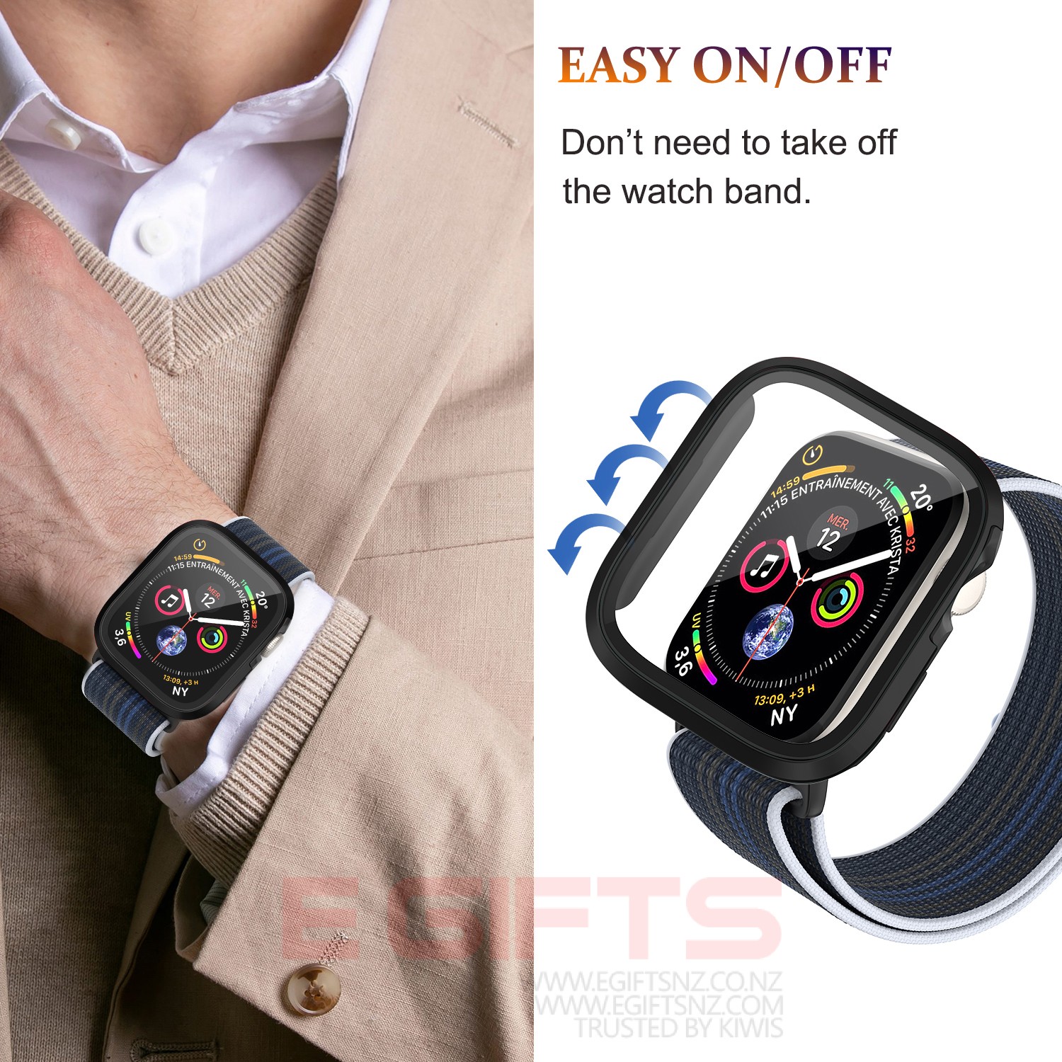 Apple Watch iWatch Ultra 1,2,3 49mm Metal Case With Screen Guard - Image 4