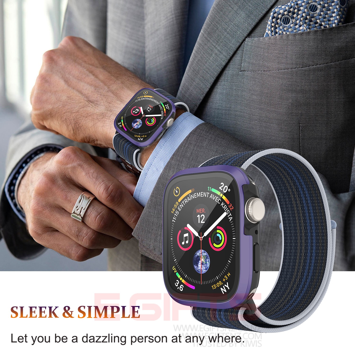 Apple Watch iWatch Ultra 1,2,3 49mm Metal Case With Screen Guard - Image 11