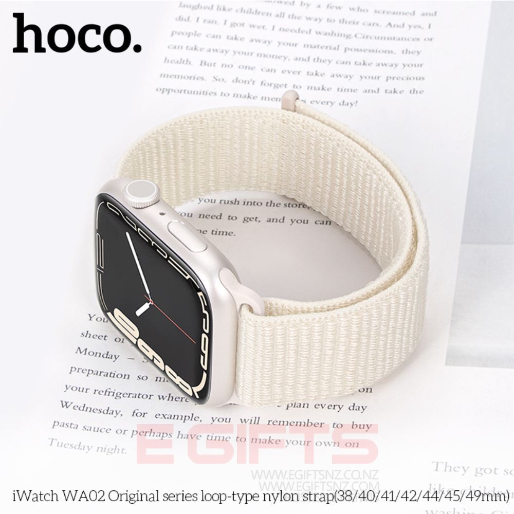 HOCO Apple iWatch 38-41mm Nylon Solo Loop Band Strap - Image 18