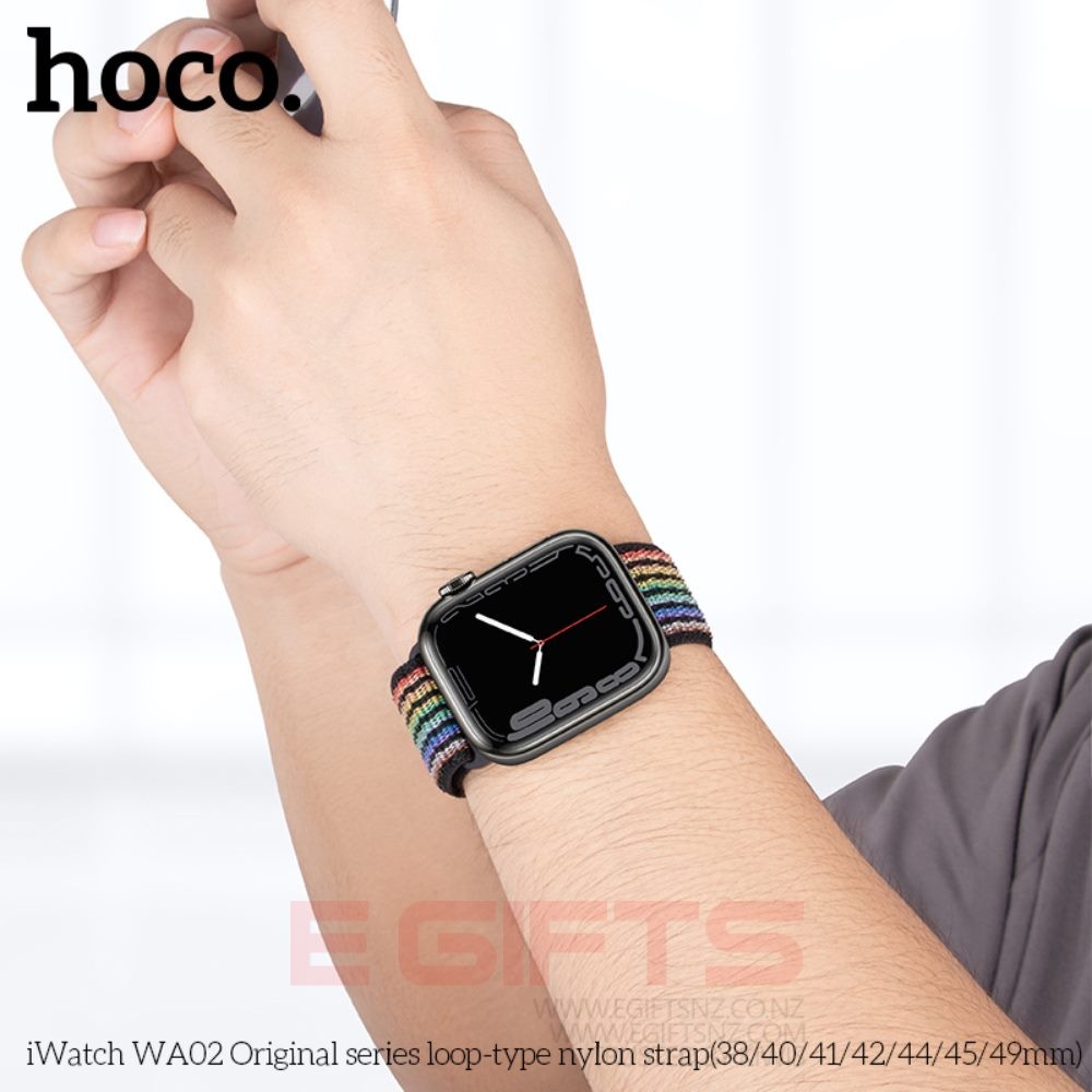 HOCO Apple iWatch 38-41mm Nylon Solo Loop Band Strap - Image 15