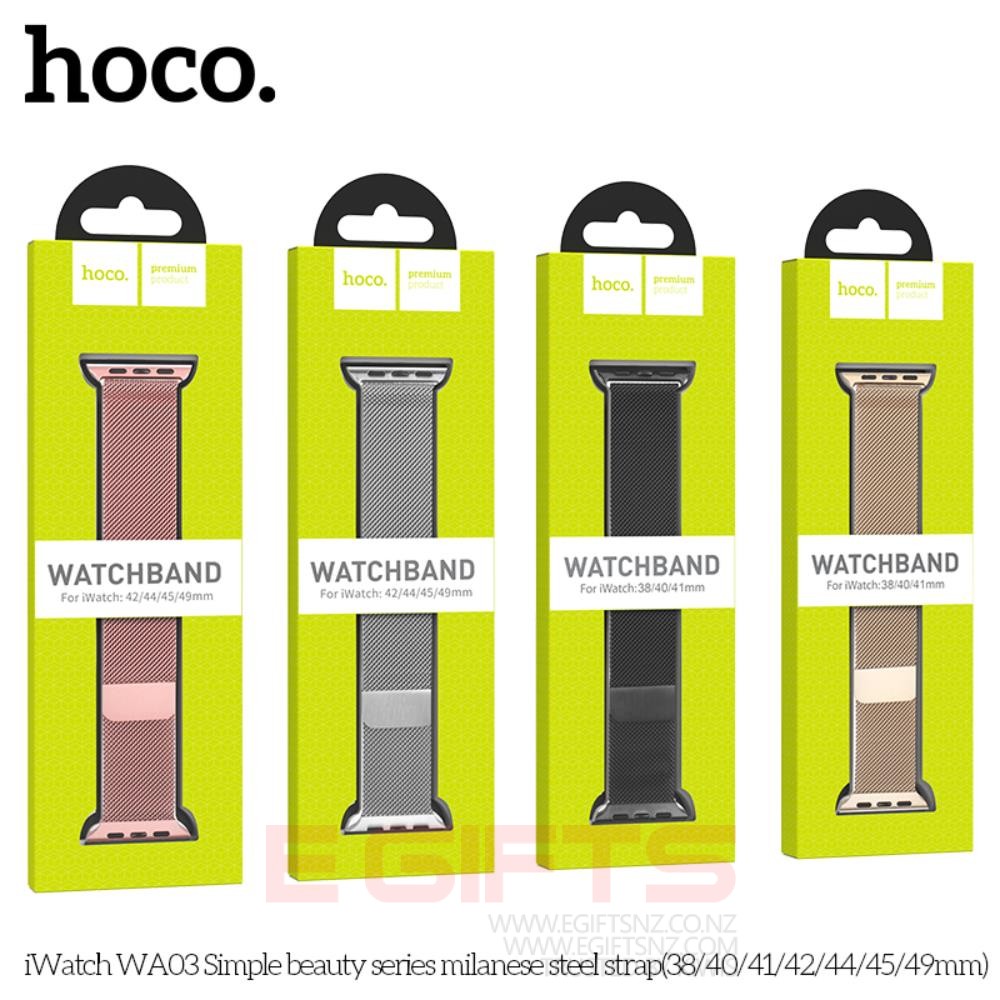 HOCO Apple iWatch Strap 42-49mm Milanese Steel Band Loop - Image 3