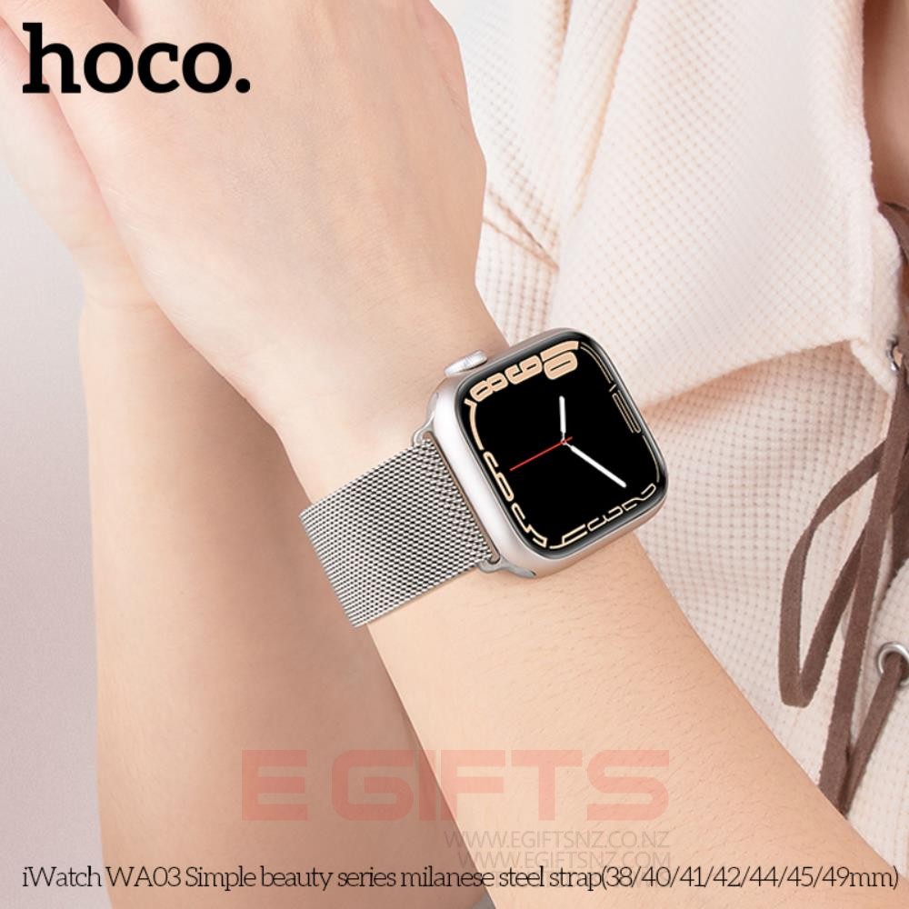 HOCO Apple iWatch Strap 42-49mm Milanese Steel Band Loop - Image 12