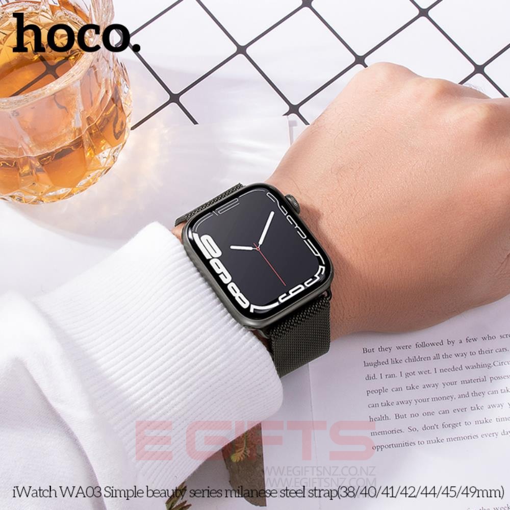 HOCO Apple iWatch Strap 42-49mm Milanese Steel Band Loop - Image 14