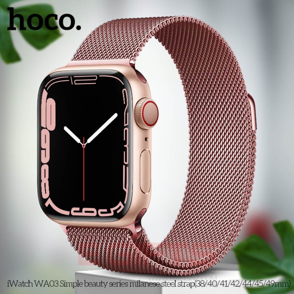 HOCO Apple iWatch Strap 42-49mm Milanese Steel Band Loop - Image 11