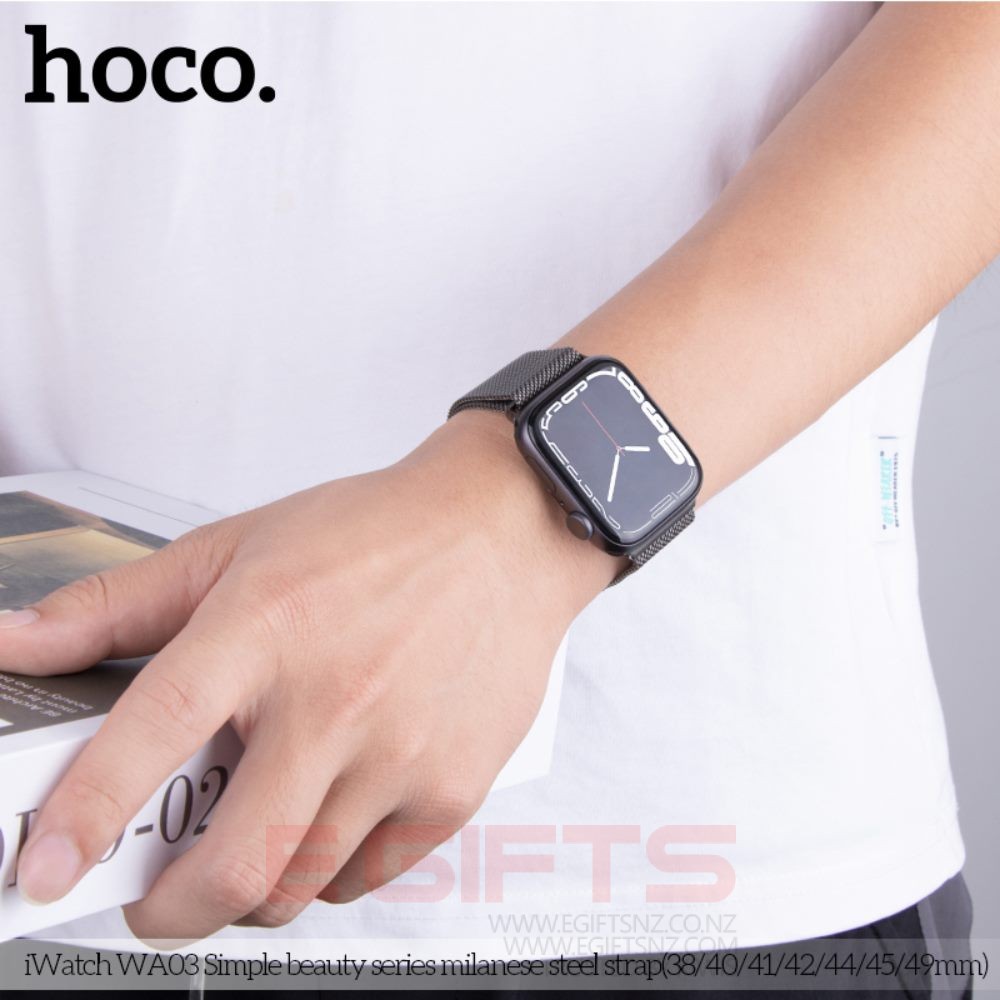 HOCO Apple iWatch Strap 42-49mm Milanese Steel Band Loop - Image 10