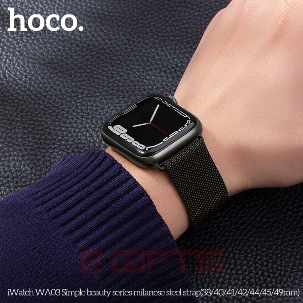 HOCO Apple iWatch Strap 42-49mm Milanese Steel Band Loop - Image 9