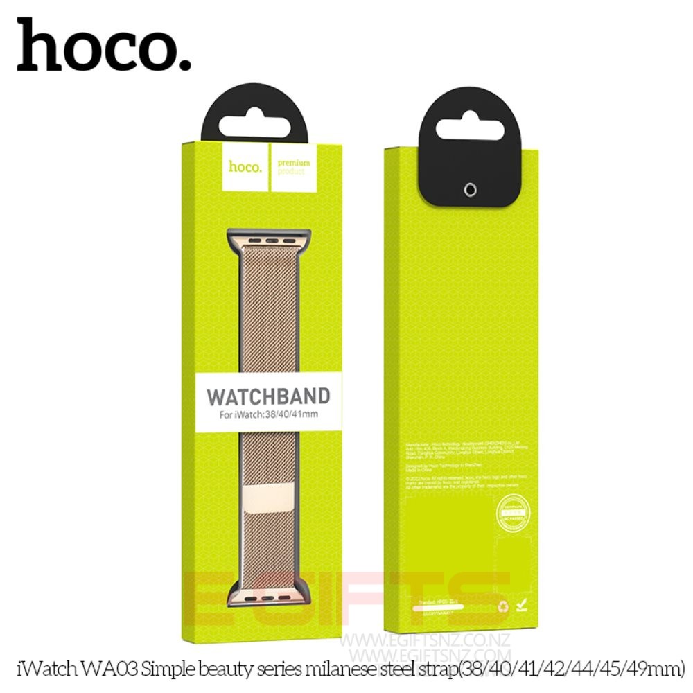 HOCO Apple iWatch Strap 42-49mm Milanese Steel Band Loop - Image 7