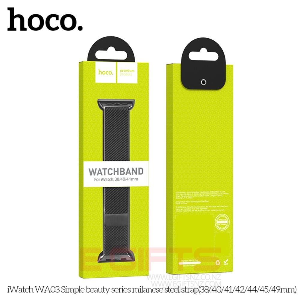 HOCO Apple iWatch Strap 42-49mm Milanese Steel Band Loop - Image 6