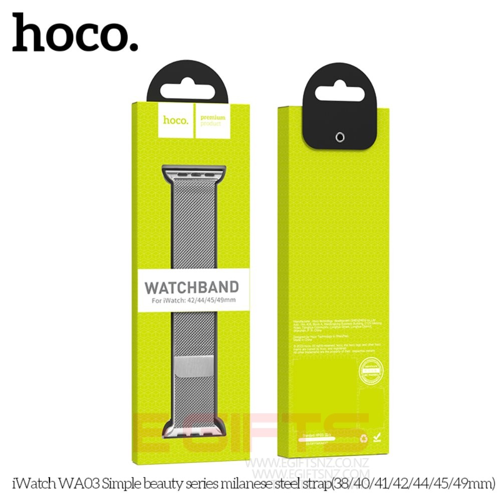 HOCO Apple iWatch Strap 42-49mm Milanese Steel Band Loop - Image 5
