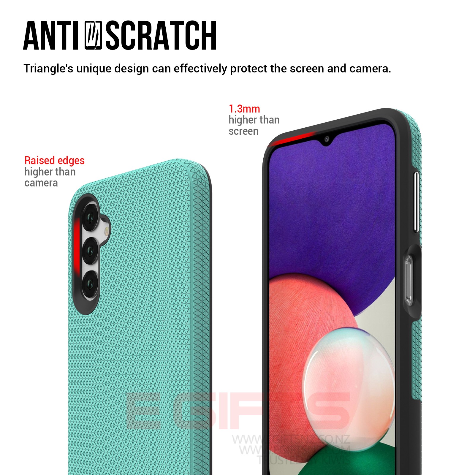 Samsung A34 Protective Military Grade Triangle Case - Image 5