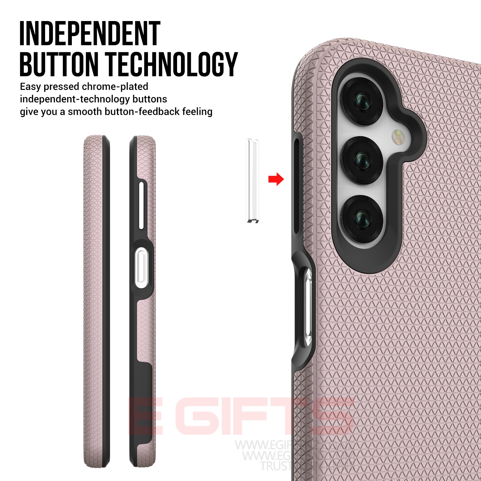 Samsung A34 Protective Military Grade Triangle Case - Image 6