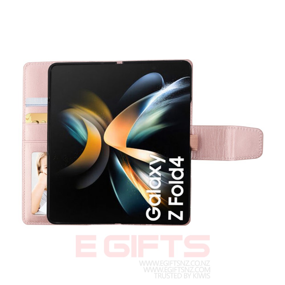 Samsung Galaxy Z Fold 4 Hanman PU Leather Flip Wallet Case - Image 5