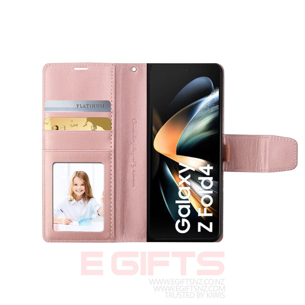 Samsung Galaxy Z Fold 4 Hanman PU Leather Flip Wallet Case - Image 6