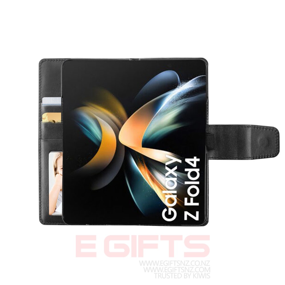Samsung Galaxy Z Fold 4 Hanman PU Leather Flip Wallet Case - Image 4