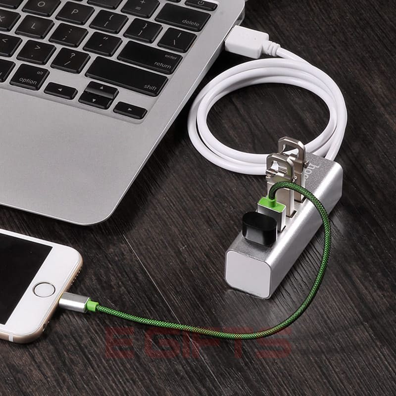 Hoco Four USB 2.0 ports hub charging and data transfer HB1 - Image 5