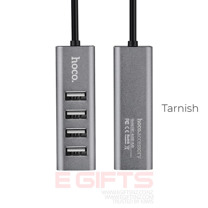 Hoco Four USB 2.0 ports hub charging and data transfer HB1