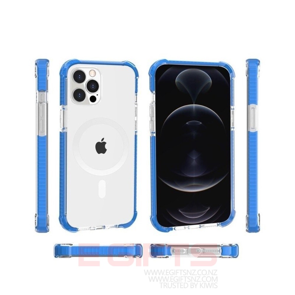iPhone 13 Pro Magsafe Tough clear case colour frame - Image 5