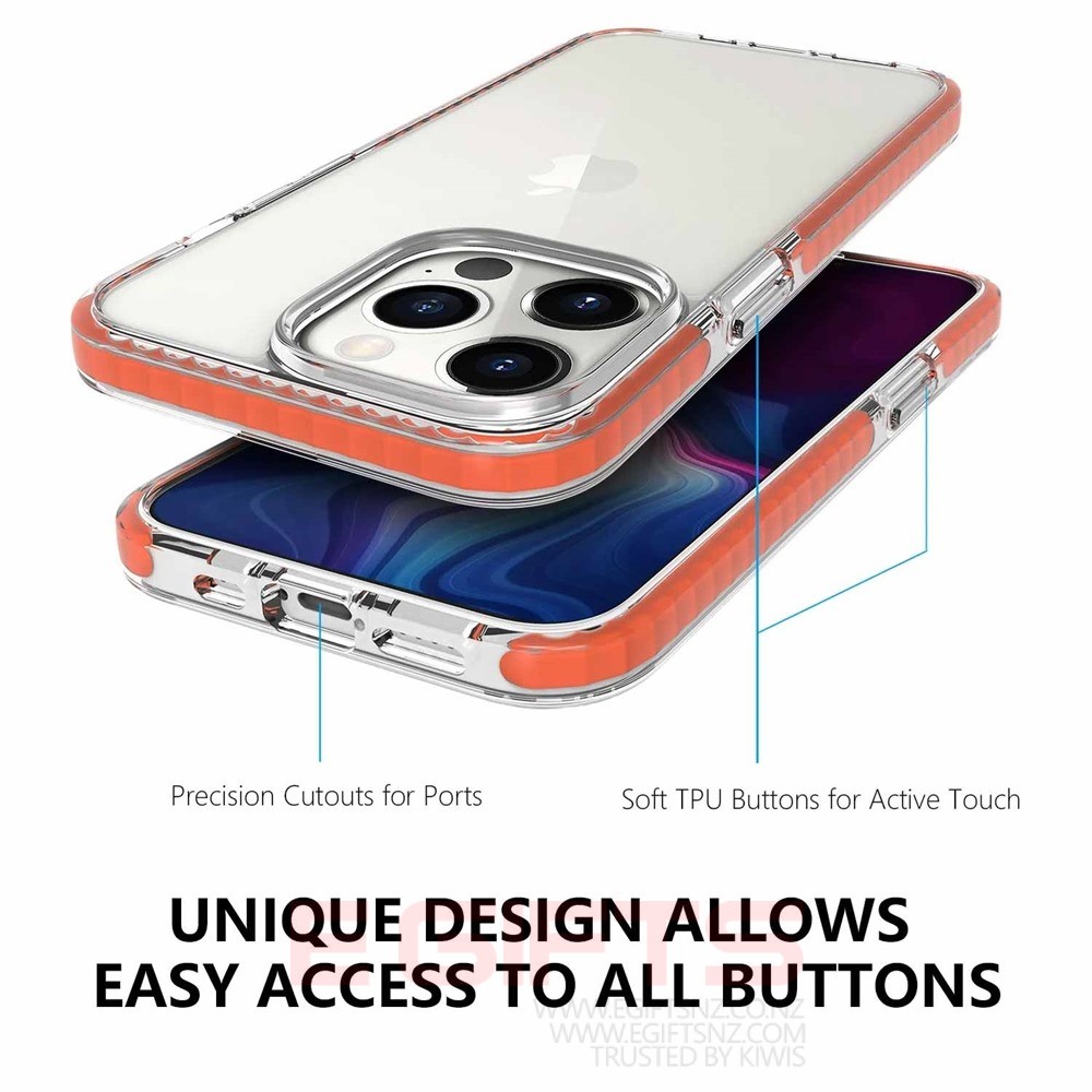 iPhone 13 Pro Magsafe Tough clear case colour frame - Image 4
