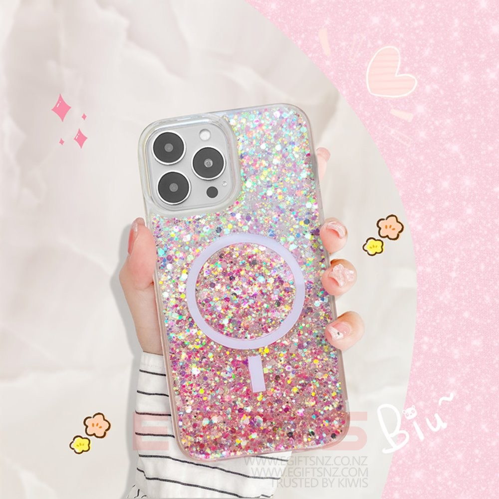 iPhone 14 Pro Max Galaxy Magsafe Bling Back Cover - Image 2