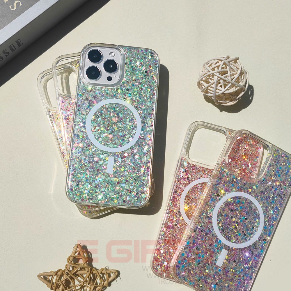 iPhone 14 Pro Max Galaxy Magsafe Bling Back Cover - Image 7