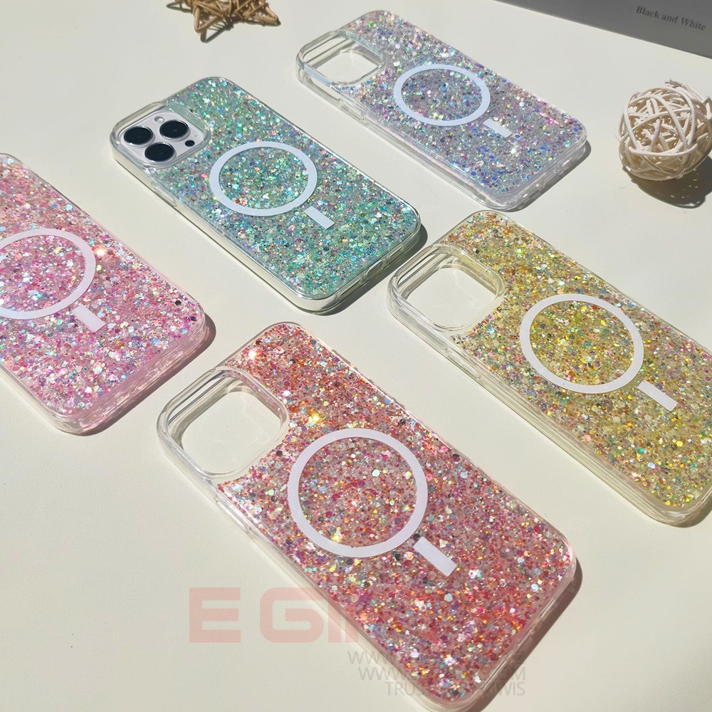 iPhone 14 Pro Max Galaxy Magsafe Bling Back Cover - Image 8