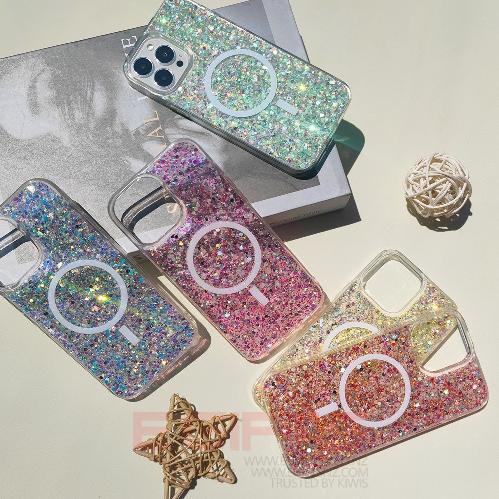 iPhone 14 Pro Max Galaxy Magsafe Bling Back Cover - Image 6
