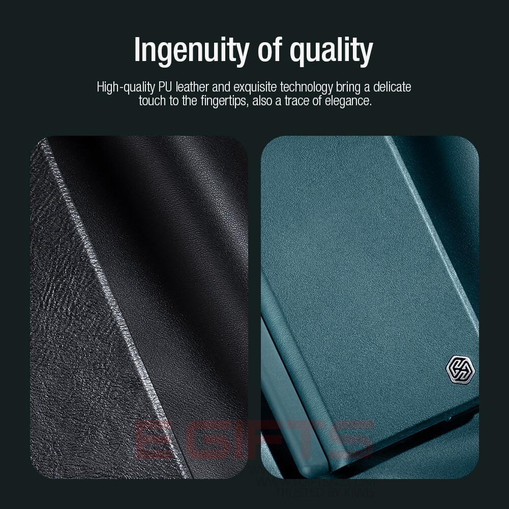 Nillkin Galaxy Z Fold 3 S Pen Holder PU Leather QIN Cover - Image 10