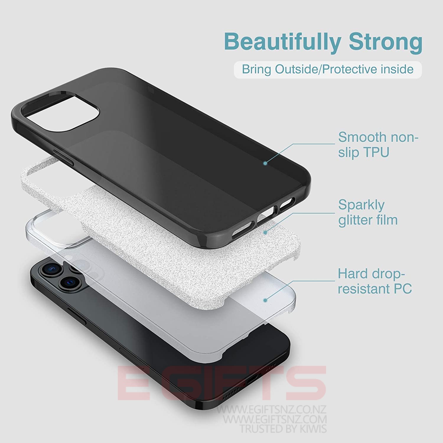 iPhone 15 Pro slim Bling Case - Image 7