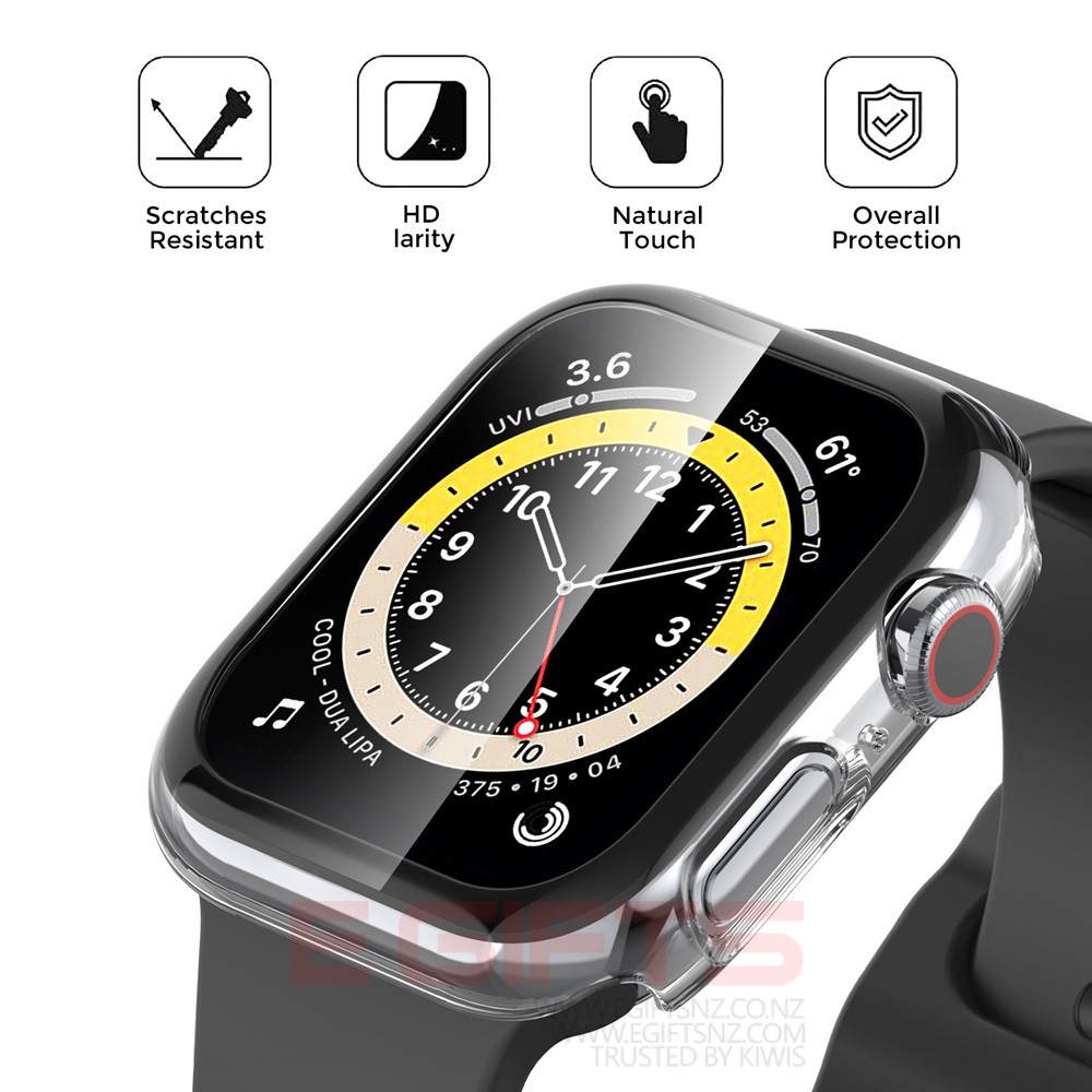 Ahastyle iWatch Gen 45mm Tempered Glass Screen Protector Case - Image 5