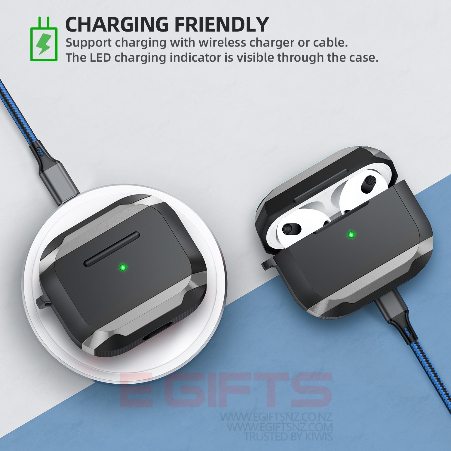 Apple Air pods 4 Metal Tough Case - Image 4