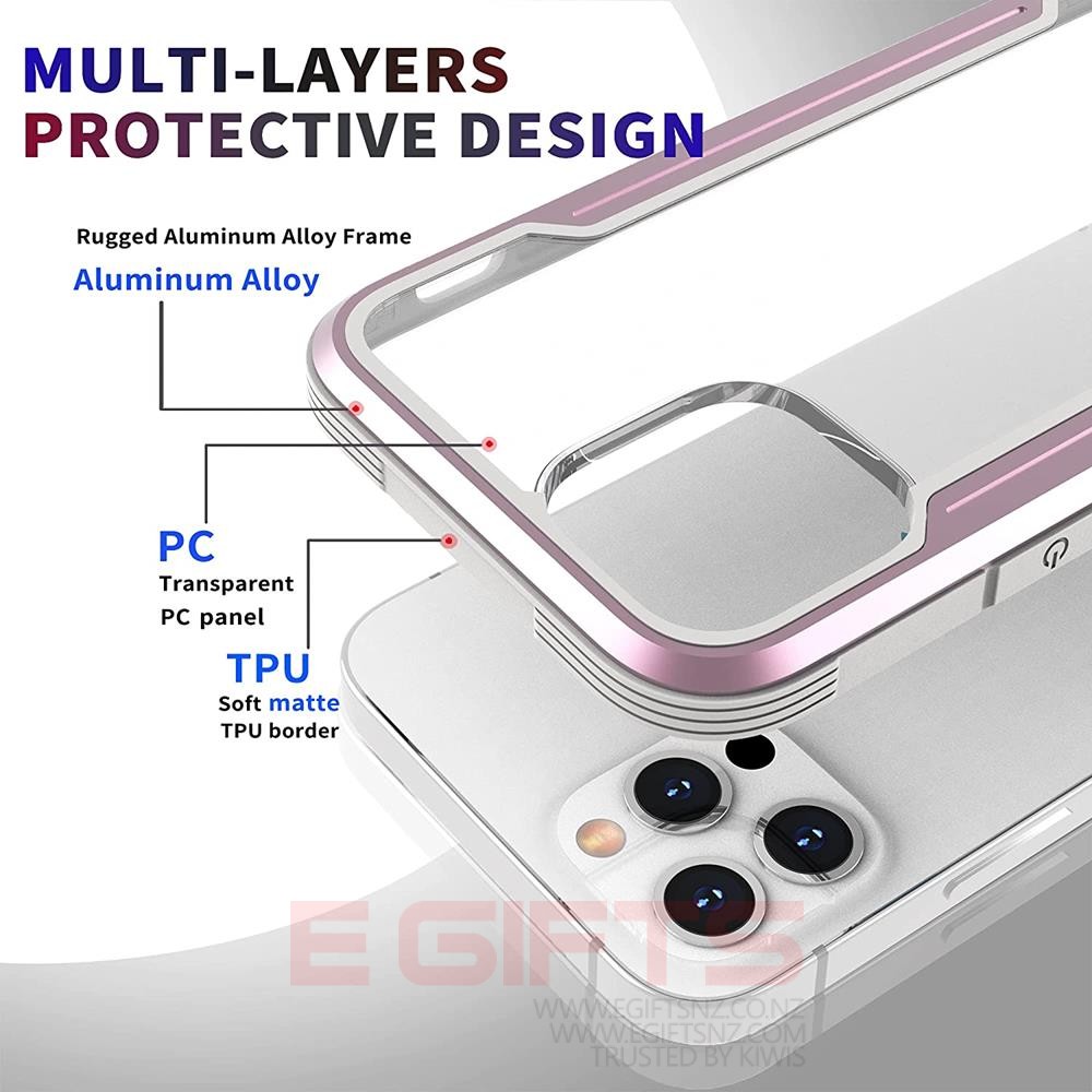 iPhone 13/14 Metal Clear Back Cover - Image 3