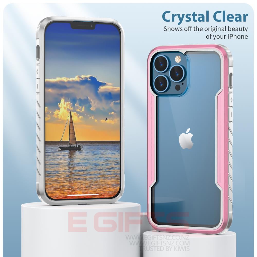 iPhone 14 Pro Max Metal Alloy Clear Case - Image 2