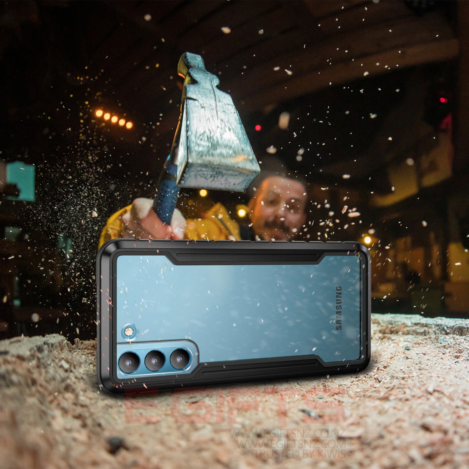 Samsung S22 Plus Tough Metal Clear Case - Image 2