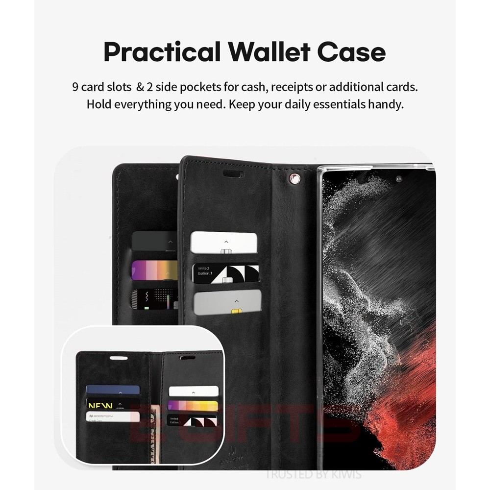 Samsung S22 Ultra Mercury Goospery Mansoor Wallet Case - Image 6
